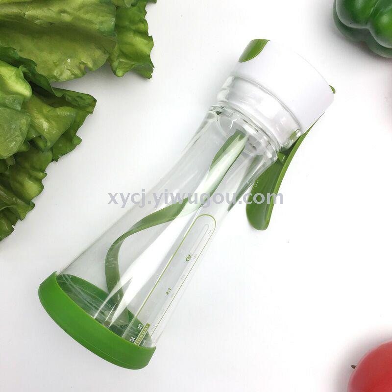 Seasoning bottle hand seasoning mixing cup mixing cup salad cup seasoning pot kitchen tool stirring automatically