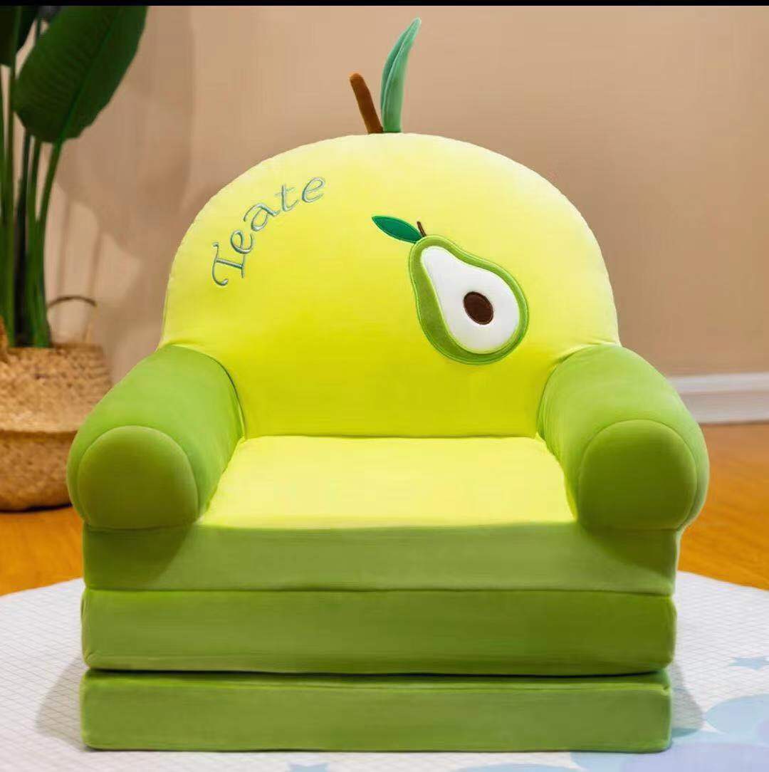 Folding Children's Sofa Lazy Sofa Plush Toy Cartoon Sofa Stool Portable Car Living Room Toy