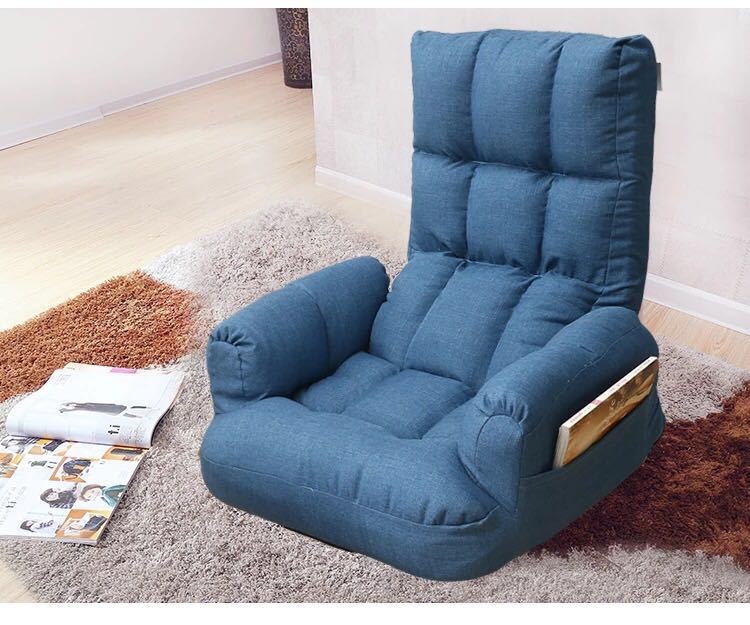 Japanese Style Lazy Sofa Single Fabric Tatami Nursing Chair Recliner Folding Lazy Bone Chair TV Computer Couch
