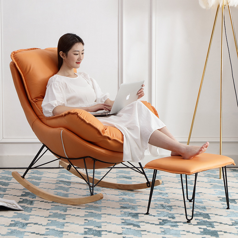 Rocking Chair Recliner Lobster Chair Balcony Leisure Chair Home Casual Sofa Rocking Chair Lazy Sofa Nordic Style