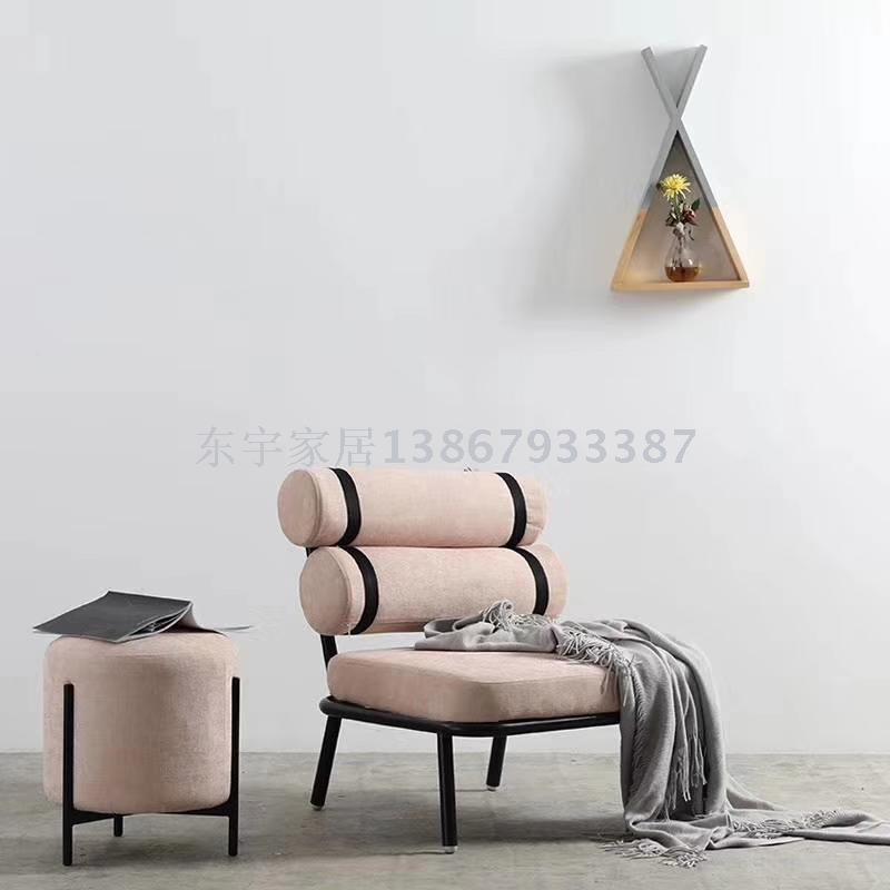 Light Luxury Lazy Sofa Small Apartment Modern Simple Creative Fabric Bedroom Sofa Nordic Balcony Sofa Light Luxury Lazy Sofa Small Apartment Modern Simple Creative Fabric Bedroom Sofa Nordic Balcony Sofa