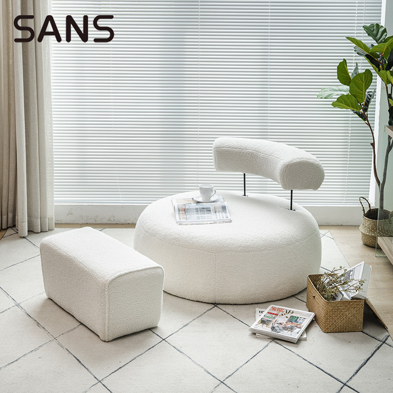 Nordic Small Apartment Single Sofa Living Room Bedroom Balcony Leisure Lazy Sofa Tatami Lazy Sofa