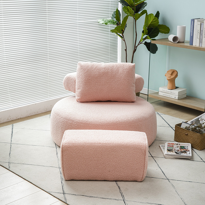 Nordic Small Apartment Single Sofa Living Room Bedroom Balcony Leisure Lazy Sofa Tatami Lazy Sofa