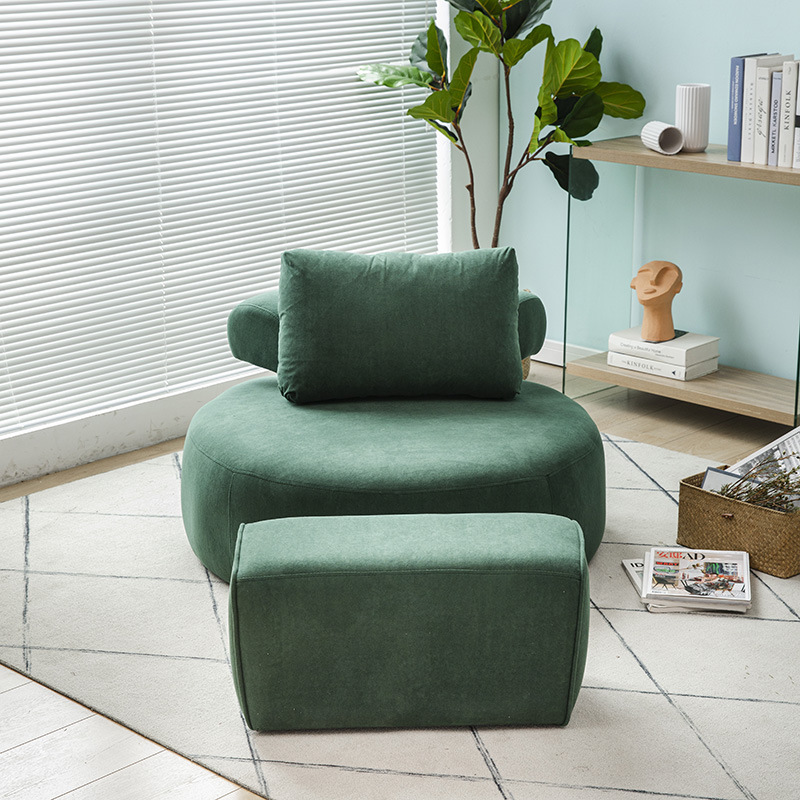 Nordic Small Apartment Single Sofa Living Room Bedroom Balcony Leisure Lazy Sofa Tatami Lazy Sofa