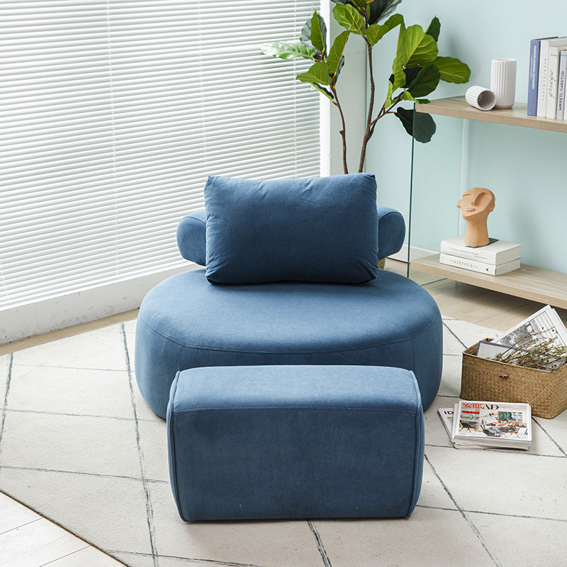 Nordic Small Apartment Single Sofa Living Room Bedroom Balcony Leisure Lazy Sofa Tatami Lazy Sofa