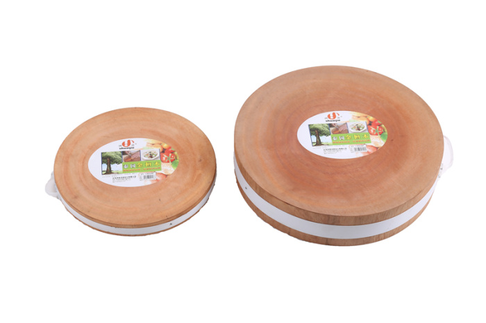 Round thickened golden sandalwood mahogany core wood vegetable block knife board chopping chopping board Round thickened golden sandalwood mahogany core wood vegetable block knife board chopping chopping board