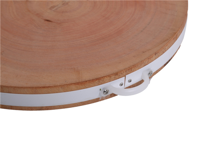 Round thickened golden sandalwood mahogany core wood vegetable block knife board chopping chopping board Round thickened golden sandalwood mahogany core wood vegetable block knife board chopping chopping board