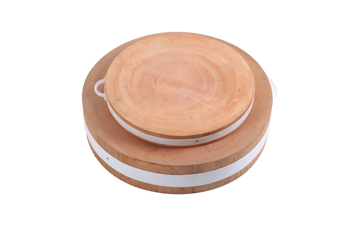 Round thickened golden sandalwood mahogany core wood vegetable block knife board chopping chopping board Round thickened golden sandalwood mahogany core wood vegetable block knife board chopping chopping board