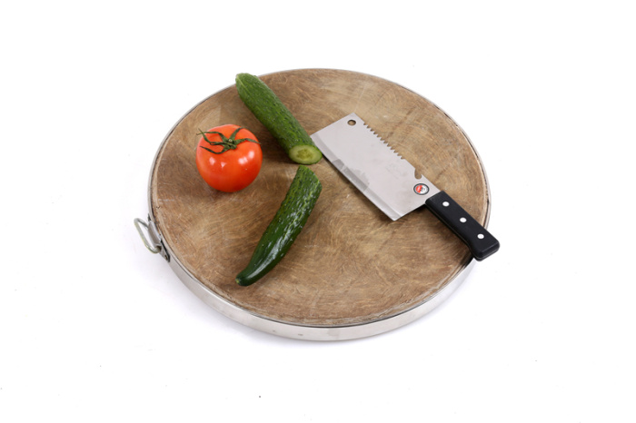 Thickened circular bamboo green chopping board for chopping ipads Thickened circular bamboo green chopping board for chopping ipads