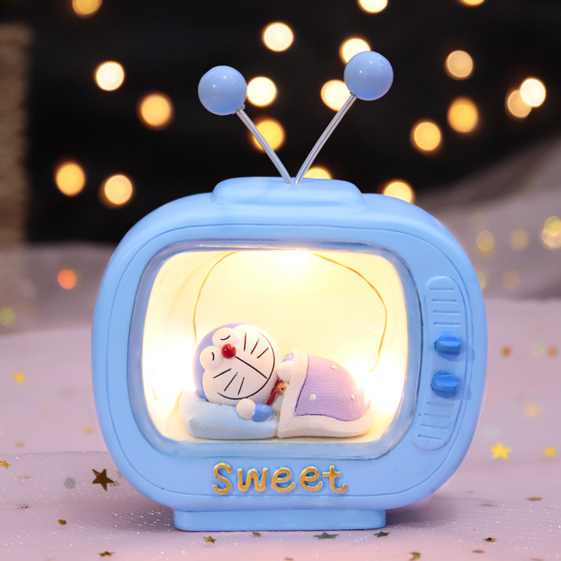 Imported arts and crafts Xiaoding TV Small Night Lamp Get Children's Birthday Gifts Female Pokonyan Craft Ornaments Imported arts and crafts Xiaoding TV Small Night Lamp Get Children's Birthday Gifts Female Pokonyan Craft Ornaments