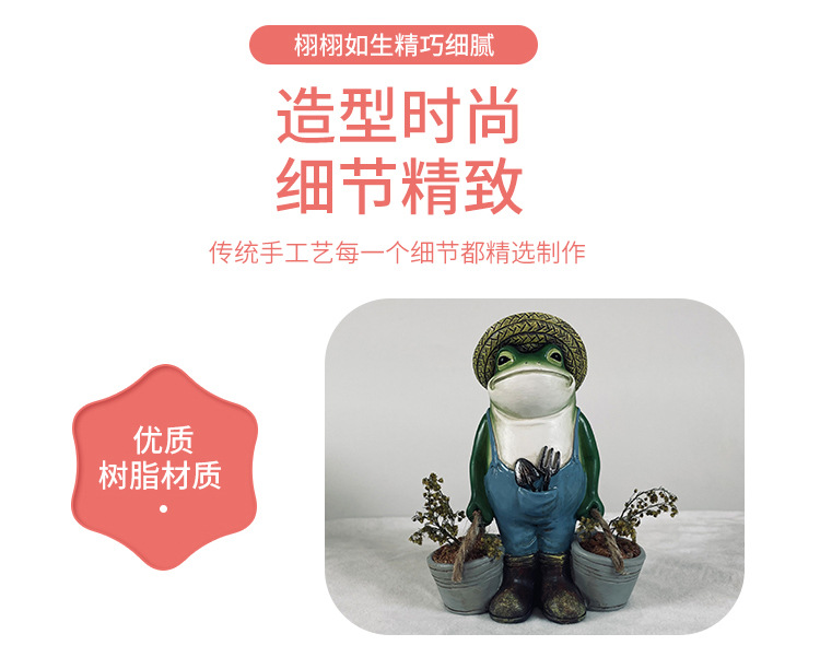 Resin Frog Animal Decoration Garden Crafts Customization Cross-Border Potted Cute Office Imported arts and crafts Resin Frog Animal Decoration Garden Crafts Customization Cross-Border Potted Cute Office Imported arts and crafts
