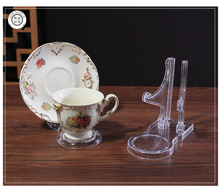Exhibition Gift Display Rack Coffee Cup Holder Paper Cup Storage Rack Coffee Tea Shop Imported arts and crafts