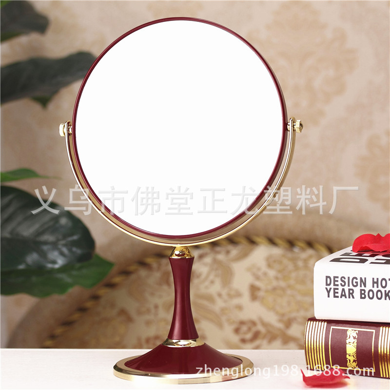 European Fashion Princess Dressing Mirror Desktop Double-Sided Mirror Mirror Princess Table Mirror Double-Sided Mirror