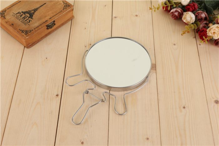 Folding portable desktop makeup mirror European double-sided cute round high-definition dressing mirror Folding portable desktop makeup mirror European double-sided cute round high-definition dressing mirror