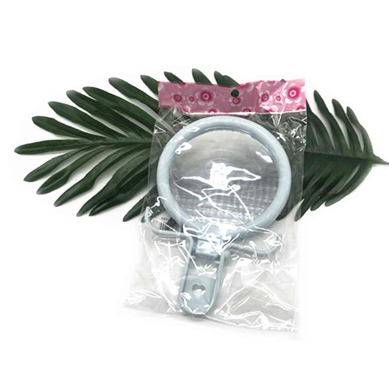 Nordic style cute makeup mirror student smoky room portable desktop dressing mirror handle mirror