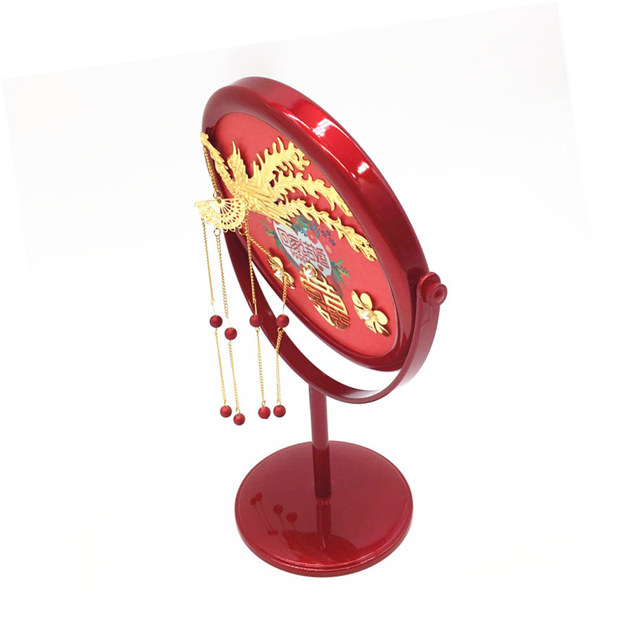 Wedding wedding makeup mirror bride red Chinese style dowry mirror table dressing mirror wedding room decoration mirror