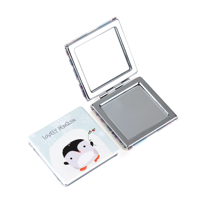 6cm Square Metal Dressing Mirror PU Leather Mirror Can Issue VAT Invoice