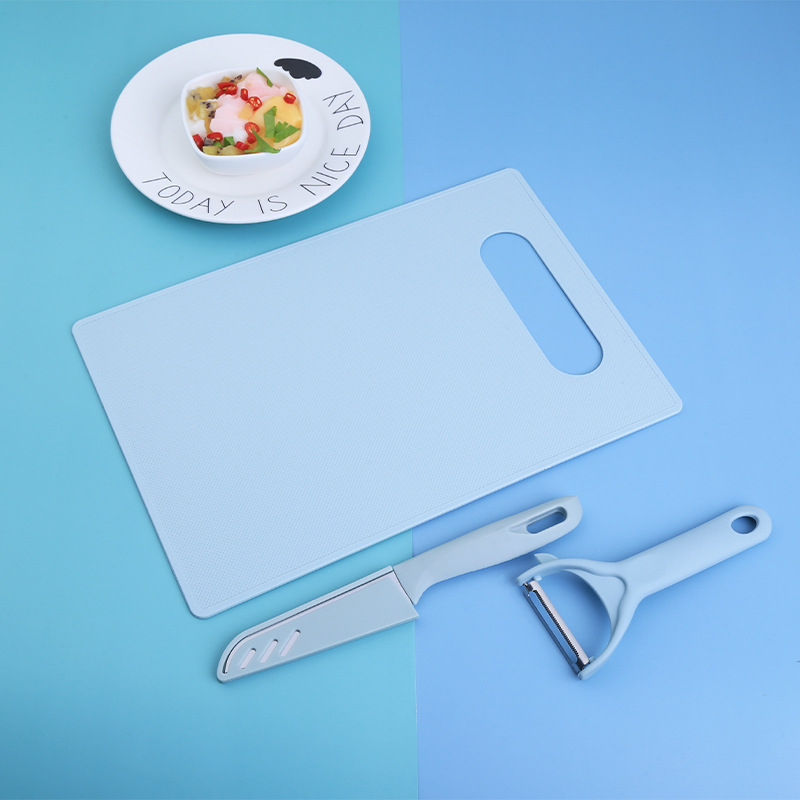 Factory Wholesale Portable Chopping Board Three-Piece Mini Fruit Knife Paring Knife Kitchen Tools Gift Customization
