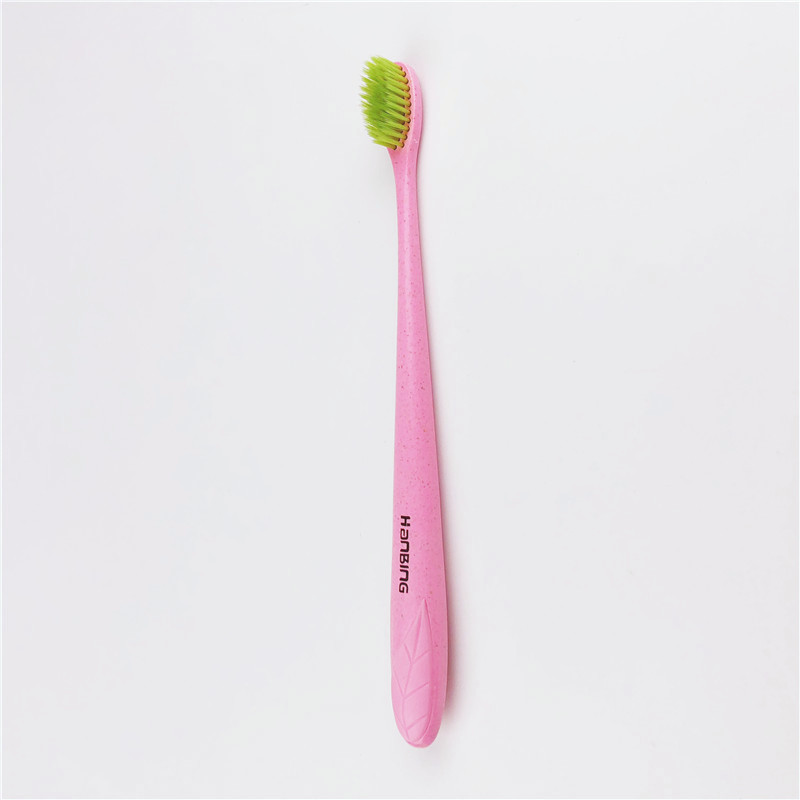 Han bing 383 imported brush silk wheat straw environmentally friendly green tea soft bristle toothbrush