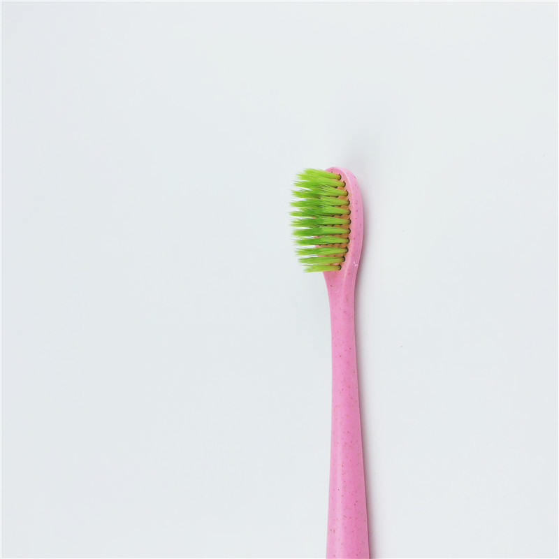 Han bing 383 imported brush silk wheat straw environmentally friendly green tea soft bristle toothbrush Han bing 383 imported brush silk wheat straw environmentally friendly green tea soft bristle toothbrush