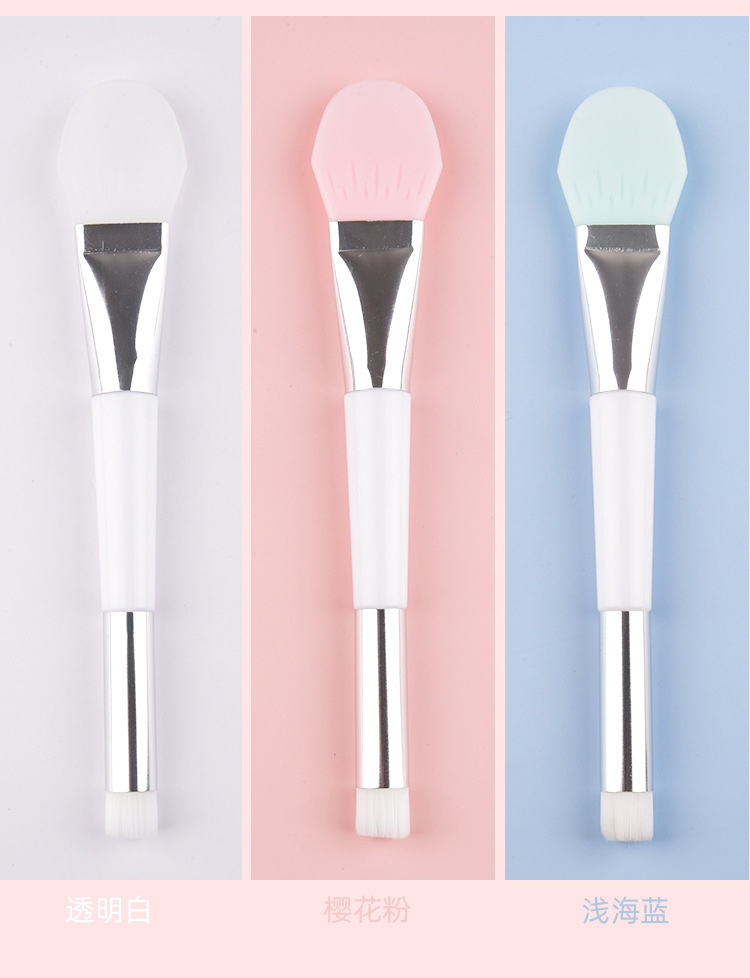 Internet Famous Recommended Silicone Facial Mask Brush Dual Head DualUse Soft Hair Makeup Brush Beauty Beauty Tools Internet Famous Recommended Silicone Facial Mask Brush Dual Head DualUse Soft Hair Makeup Brush Beauty Beauty Tools