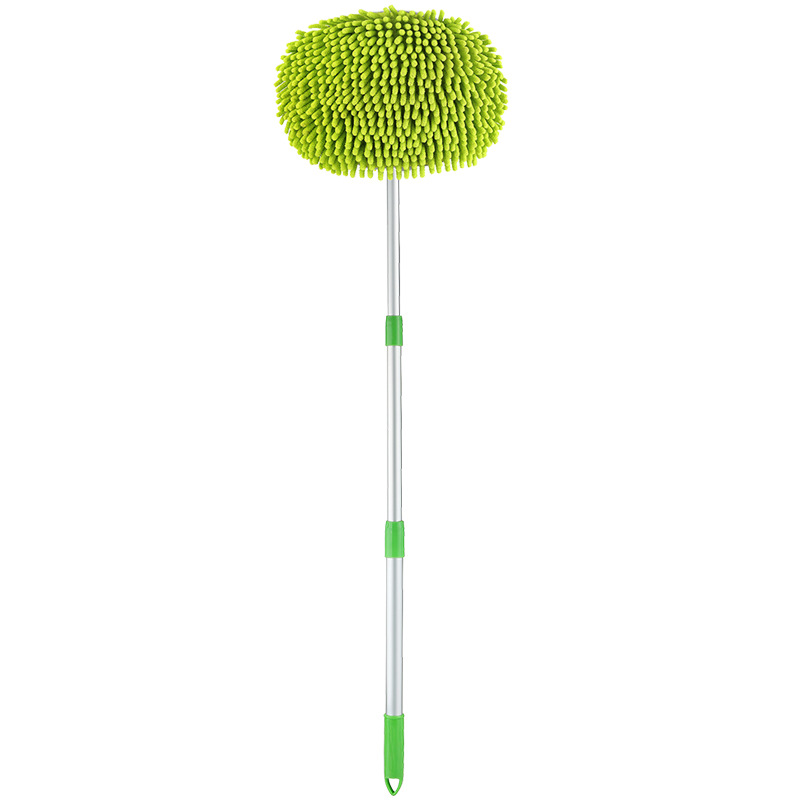 Chenille Three-Section Retractable Car Wash Mop Special Brush Soft Fur Cleaning Car Cleaning Tool Factory Direct Sales