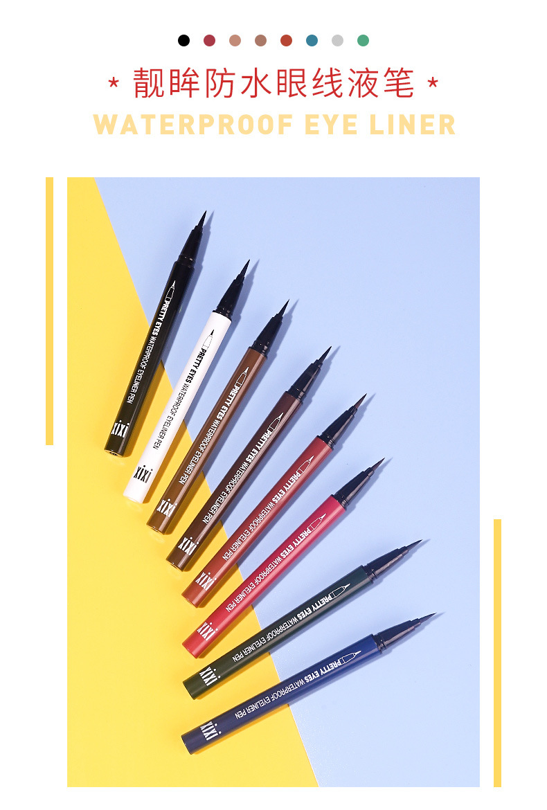 Waterproof SmearProof Discoloration Resistant LongLasting QuickDrying Soft Brush Head Wine Red and Brown Color 1732 Waterproof SmearProof Discoloration Resistant LongLasting QuickDrying Soft Brush Head Wine Red and Brown Color 1732