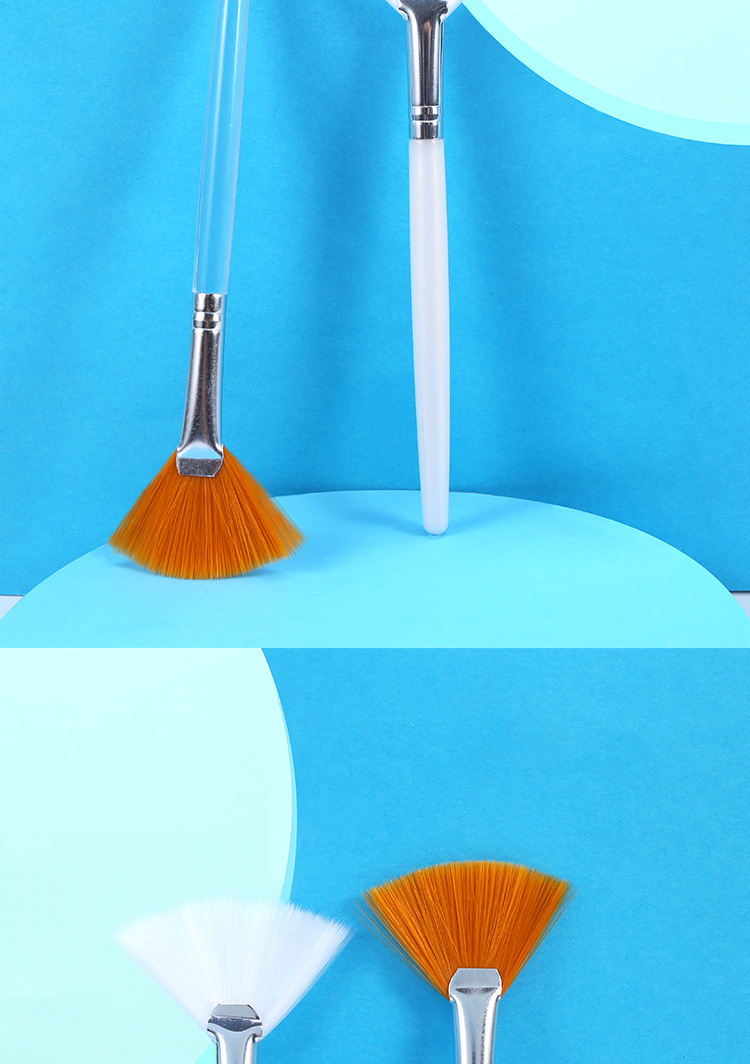 CrossBorder Brush Beauty Facial Treatment Brush FanShaped DIY Beauty Salon Makeup Tools Facial Mask Skin Care Soft Brush