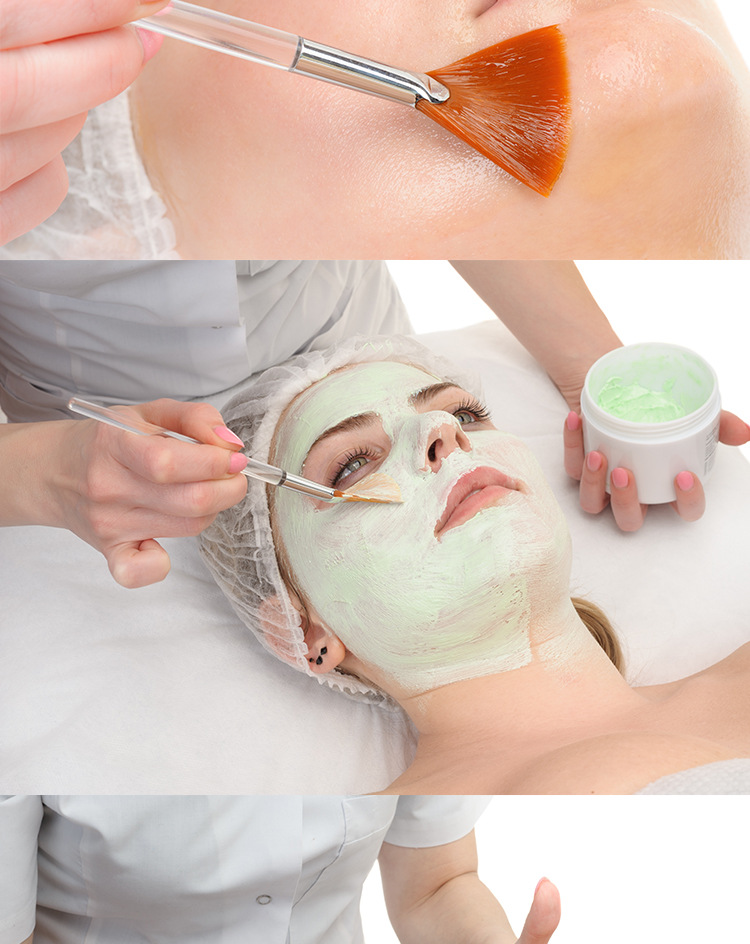 CrossBorder Brush Beauty Facial Treatment Brush FanShaped DIY Beauty Salon Makeup Tools Facial Mask Skin Care Soft Brush