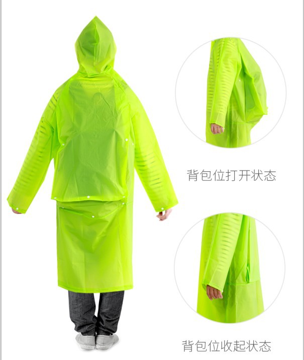 The explosion of adult travel light solid backpack thickened raincoat raincoat EVA fashion Yuyi The explosion of adult travel light solid backpack thickened raincoat raincoat EVA fashion Yuyi