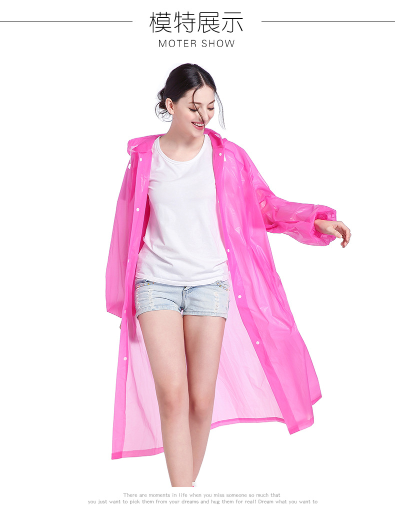 Foreign Trade Manufacturer 2021 New Non-Disposable Eva PEVA Travel Raincoat Foreign Trade Manufacturer 2021 New Non-Disposable Eva PEVA Travel Raincoat