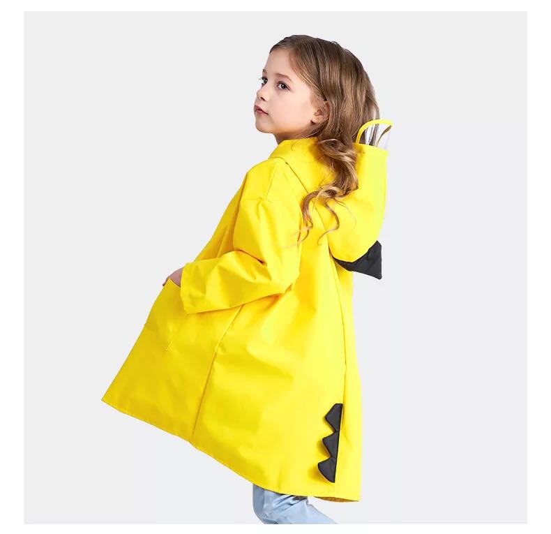 Dinosaur modeling children's raincoat, cute fun