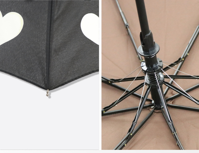 [3573A] creative seventy percent off sun umbrella in case of water color change love umbrella wholesale