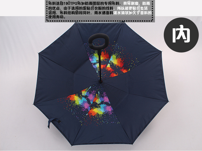 Qi FP-0817 reverse long umbrella advertising umbrella umbrella umbrella Qi FP-0817 reverse long umbrella advertising umbrella umbrella umbrella