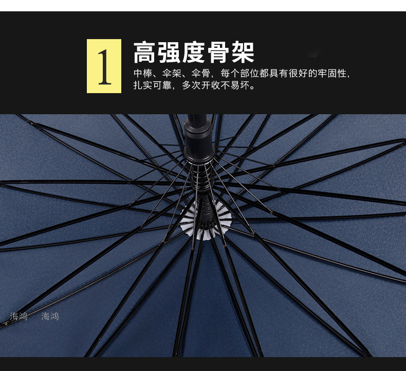 Umbrella 65cm 16K Edge Umbrella Oversized Double Umbrella Sun Umbrella Advertising Umbrella Factory Direct Sales