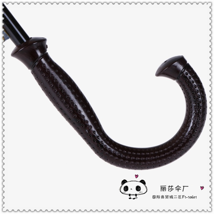 Strengthen the leopard print to open the direct rod business clear umbrella
