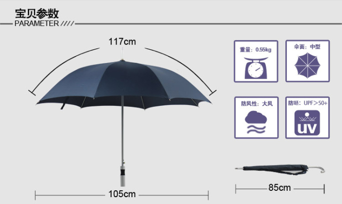 Oversized Business Umbrella Aluminum Alloy Straight Umbrella Advertising Umbrella Can Be Printed Logo Oversized Business Umbrella Aluminum Alloy Straight Umbrella Advertising Umbrella Can Be Printed Logo