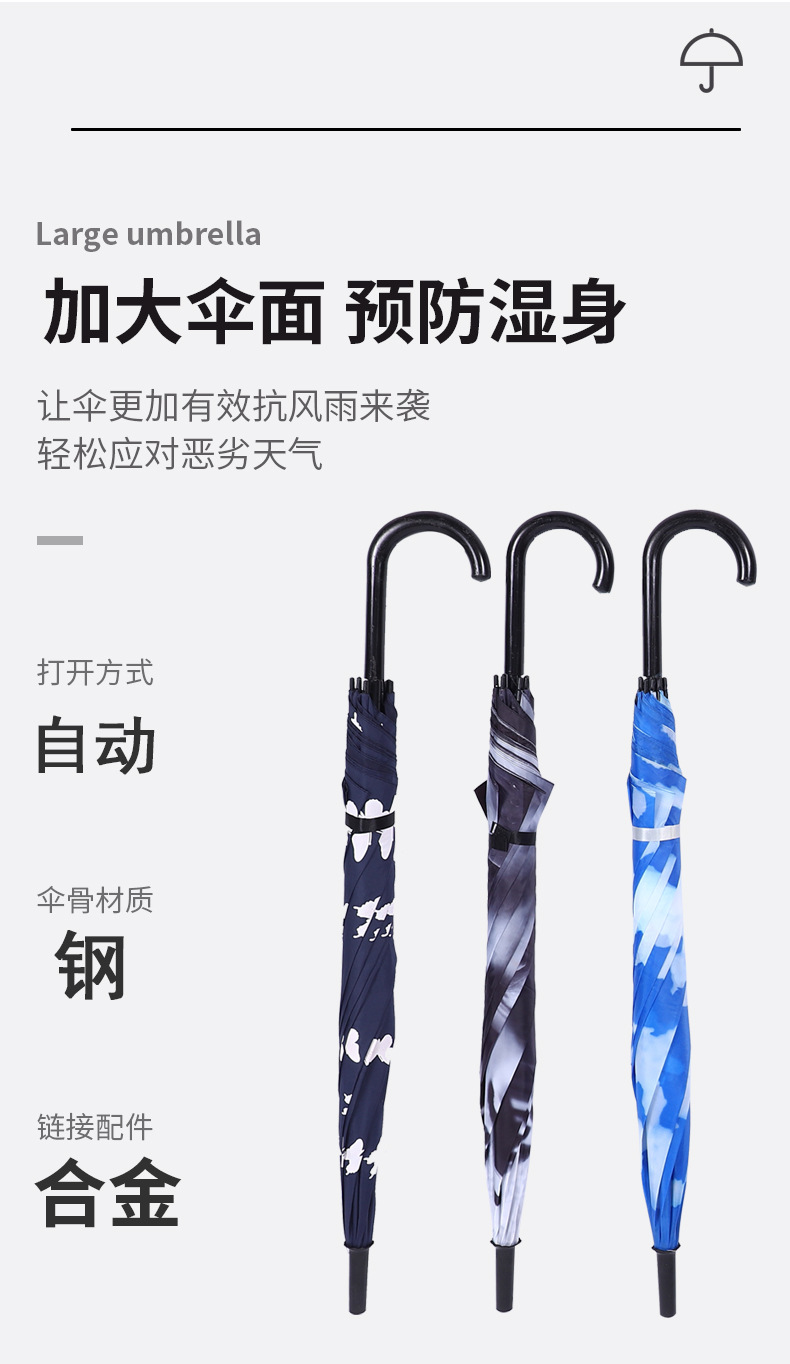 60cm Printing Automatic Long Handle Umbrella Covered Women's Fresh 8 Bone Parasol Outdoor Sun Umbrella Wholesale 60cm Printing Automatic Long Handle Umbrella Covered Women's Fresh 8 Bone Parasol Outdoor Sun Umbrella Wholesale