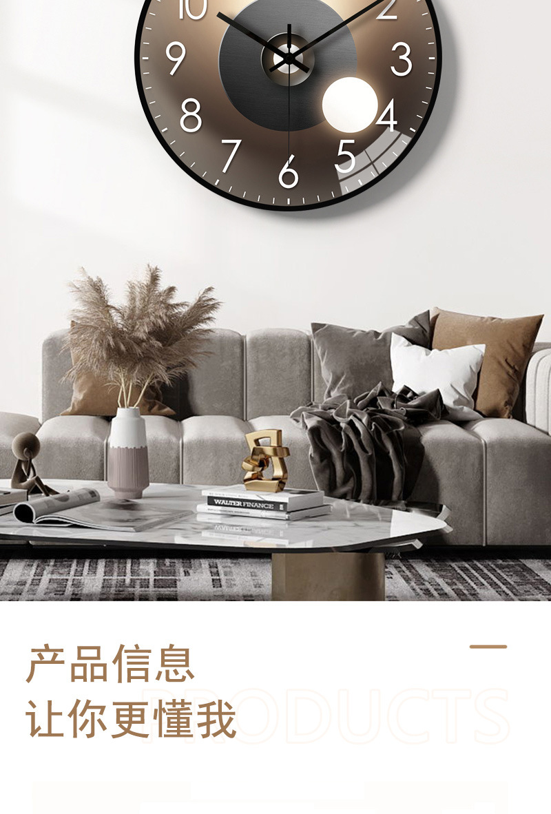 Clocks Wall Clock Living Room Home Fashion Modern Minimalist Art Decorative Wall Clock