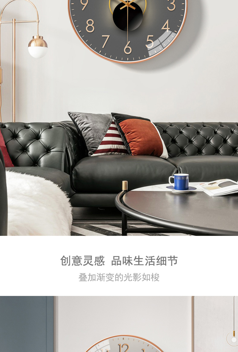 Clocks Wall Clock Living Room Home Fashion Modern Minimalist Art Decorative Wall Clock