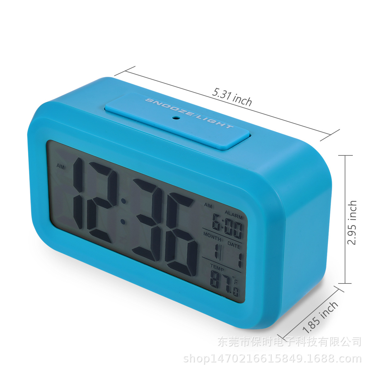 Temperature Version Smart Clock Noiseless Clock Electronic Clock Light Sense Alarm Clocks