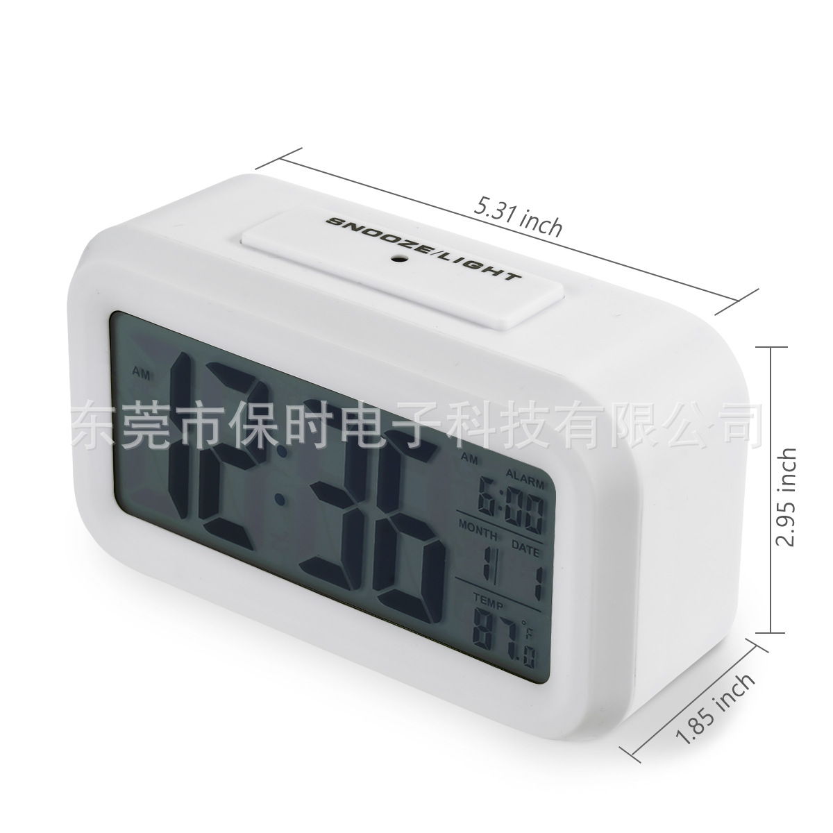 Temperature Version Smart Clock Noiseless Clock Electronic Clock Light Sense Alarm Clocks