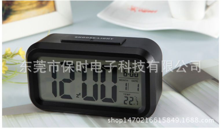 Temperature Version Smart Clock Noiseless Clock Electronic Clock Light Sense Alarm Clocks