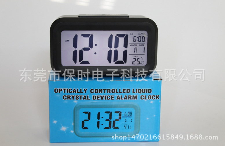 Temperature Version Smart Clock Noiseless Clock Electronic Clock Light Sense Alarm Clocks