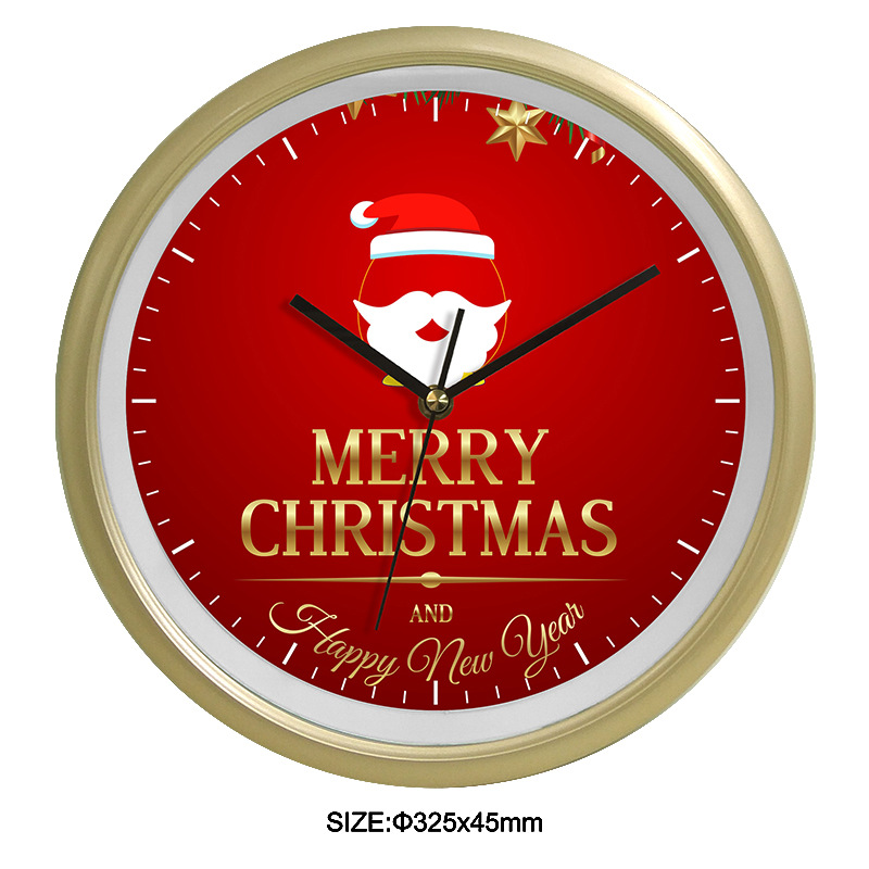 Clocks Trade Hot Wall Clock Christmas Creative Clocks Simple Cartoon Cute Mute Personality Quartz Clock Pocket Watch