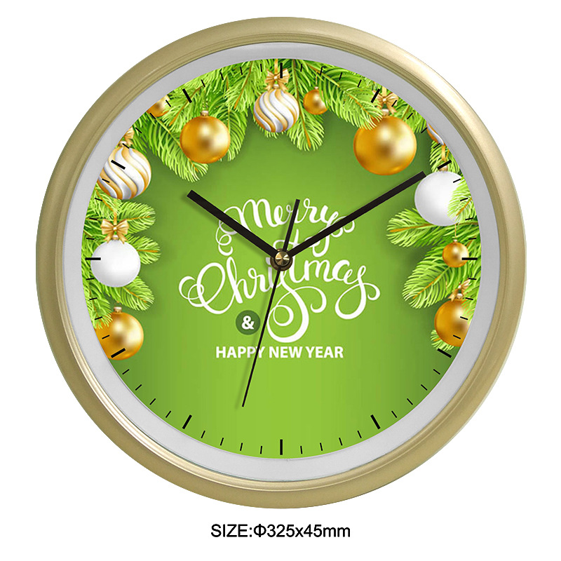 Clocks Trade Hot Wall Clock Christmas Creative Clocks Simple Cartoon Cute Mute Personality Quartz Clock Pocket Watch
