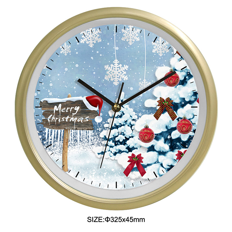 Clocks Trade Hot Wall Clock Christmas Creative Clocks Simple Cartoon Cute Mute Personality Quartz Clock Pocket Watch