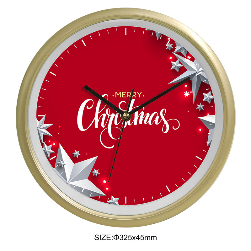 Clocks Trade Hot Wall Clock Christmas Creative Clocks Simple Cartoon Cute Mute Personality Quartz Clock Pocket Watch