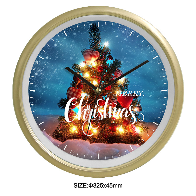 Clocks Trade Hot Wall Clock Christmas Creative Clocks Simple Cartoon Cute Mute Personality Quartz Clock Pocket Watch