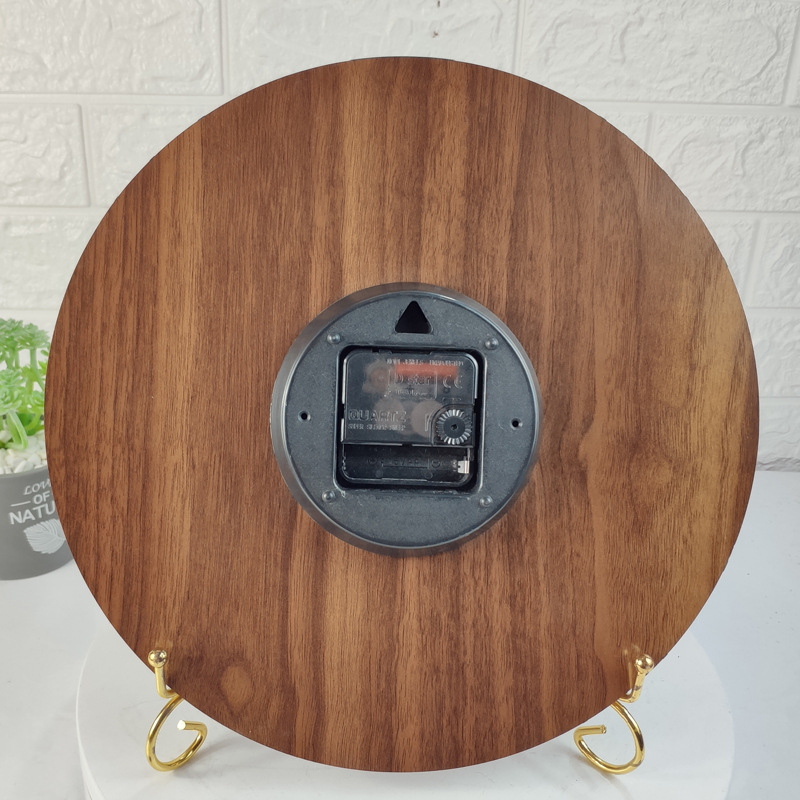 Cross-Border Hot Creative Luminous Wooden Wall Clock Simple Living Room Clock Home Clocks
